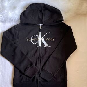 Calvin Klein Jeans Big Girls Zip-Up Jacket Size Large (12/14). NWT.